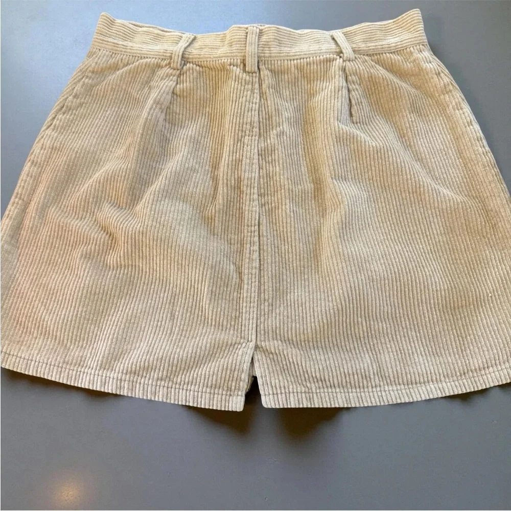 Kendall & Kylie Size M Tan Corduroy Skirt Front Lace Up Belt Loops See Descript - Picture 6 of 7